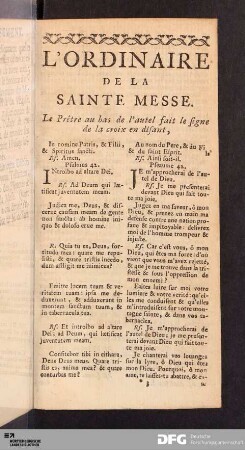 L'ordinare de la Messe.