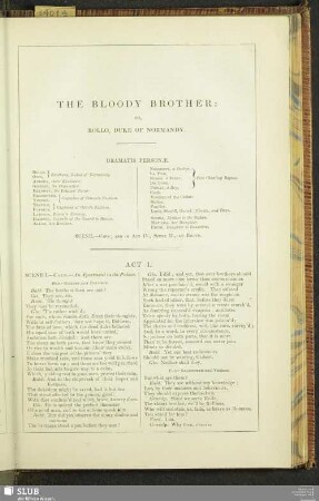 The Bloody Brother: Or, Rollo, Duke Of Normandy
