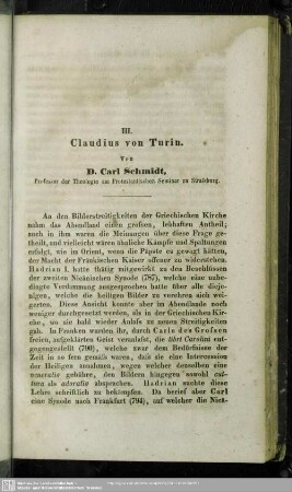 Claudius von Turin