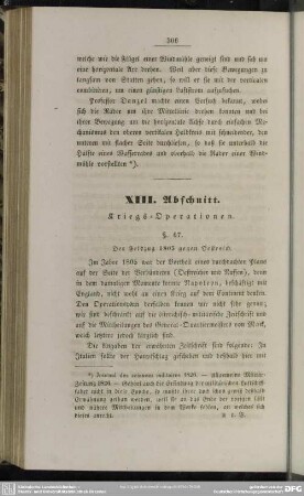 XIII. Abschnitt. Kriegs=Operationen