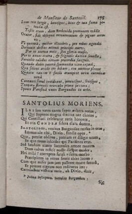 Santolius Moriens.
