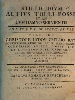 Stillicidivm altivs tolli posse etiam cvm damno servientis