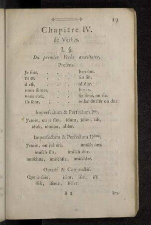 Chapitre IV. de Verbes.