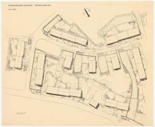 Siedlung Duisdorf, Bonn Grünplanung: Entwurfsplan, östlicher Teil 1:200