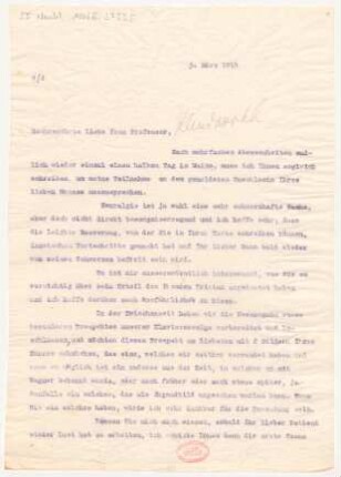 Brief an Karl Klindworth : 03.03.1914
