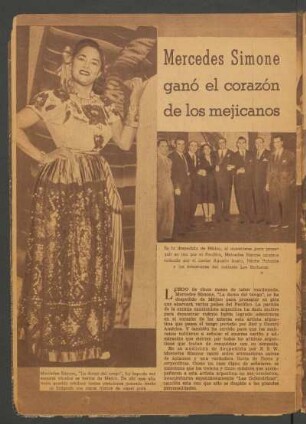 Mercedes Simone ganó el corazón de los mejicanos