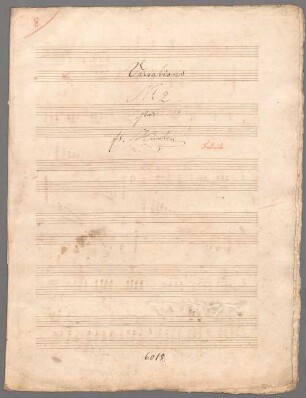 Mélodie de Vaccai, Klavier; op. 113/2 - BSB Mus.Schott.Ha 5990-2