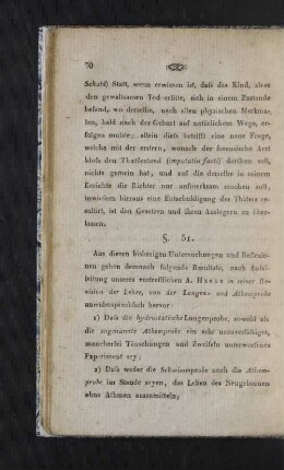 [Resultate der bisherigen Untersuchungen, § 51 - 52.]