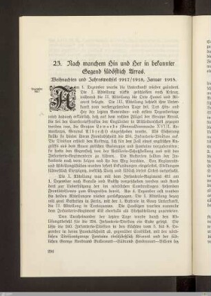 23. Nach manchem Hin und Her in bekannter Gegend südöstlich Arras