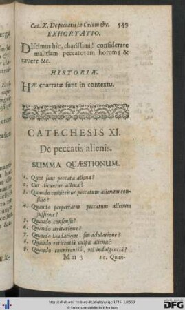 Catechesis XI. De peccatis alienis.