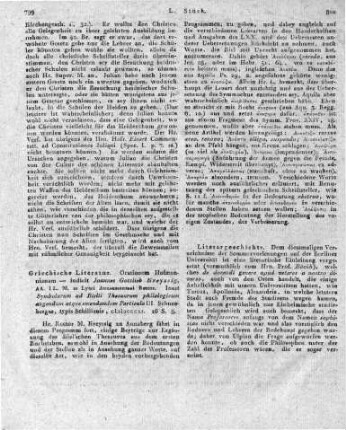 [Rezension der Einleitung (vermutlich von Prof. Böckh) zum Verzeichnis des Sommersemesters der Berliner Universität.]