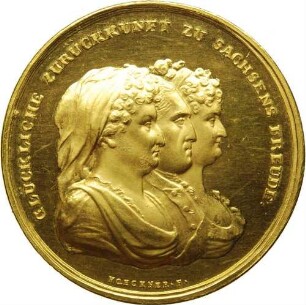 König Friedrich August I. - Rückkehr der königlichen Familie