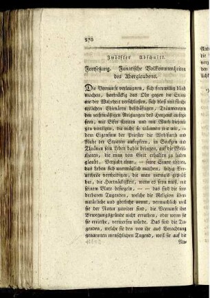 Zwölfter Abschnitt. Fortsetzung. Fanatische Vollkommenheiten des Aberglaubens.