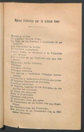 Obras editadas por la misma casa