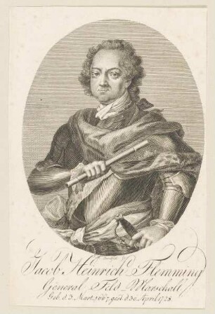 Bildnis des Jacob Heinrich Flemming