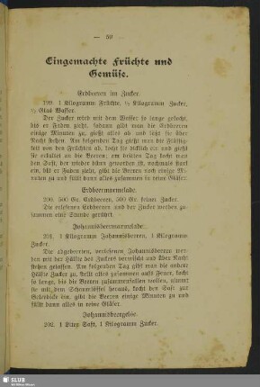 Eingemachte Früchte und Gemüse