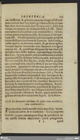 CLII. De Homicida quodam, sui ipsius tum accusatore, tum condemnatore
