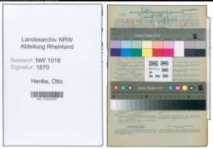 Entnazifizierung Otto Henke , geb. 22.07.1907 (Zollbeamter)