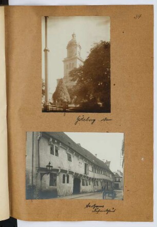 Dom, Göteborg / Fachwerkhaus, Aarhus: Ansichten (aus: Skizzen- und Fotoalbum 27)
