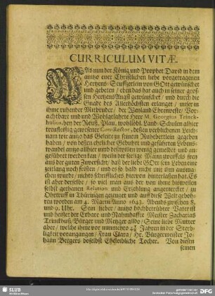 Lebenslauf : Curriculum Vitae