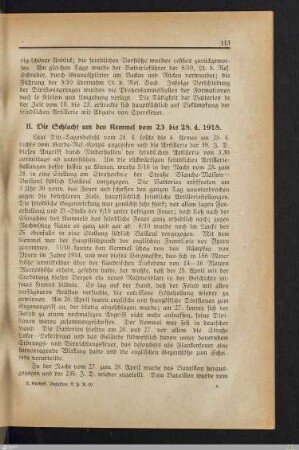II. Die Schlacht um den Kemmel