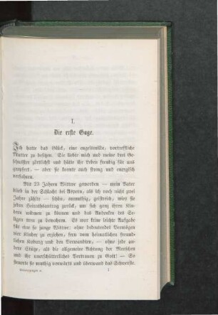 I. Die erste Gage