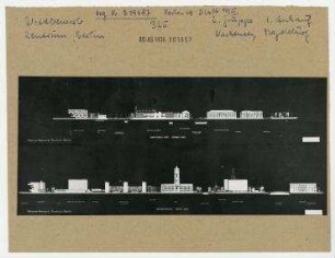 Städtebaulicher Ideenwettbewerb zum Stadtzentrum der Hauptstadt der DDR, Berlin. Berlin, Mitte, Stadtzentrum, Marx-Engels-Platz (vor 1951 Schloßplatz)/Rathausstraße