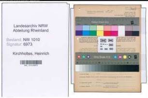 Entnazifizierung Heinrich Kirchholtes , geb. 04.11.1905 (Kaufmann)