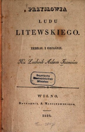 Przysłowia ludu litewskiego