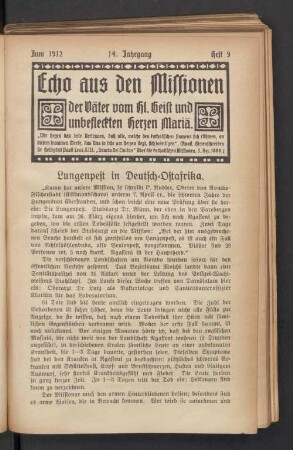 Juni 1912. Heft 9