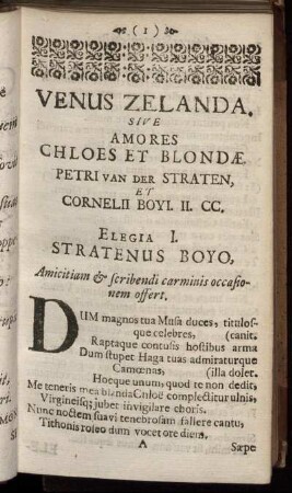 [Amorum Lib. I.] Venus Zelanda.