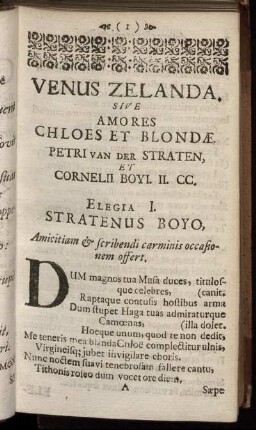 [Amorum Lib. I.] Venus Zelanda.