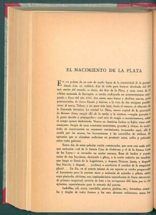 El nacimiento de la Plata