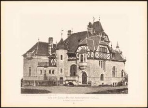 Villa des Herrn Konsul Menzer, Neckargemünd: Ansicht von Süden (aus: Moderne Neubauten, 1.Jg., 1894, hrsg. W. Kick)