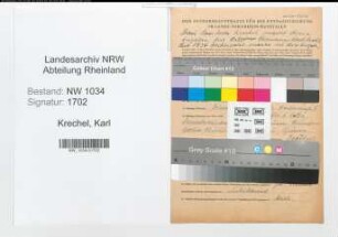 Entnazifizierung Karl Krechel , geb. 04.12.1901 (Regierungsbaurat)