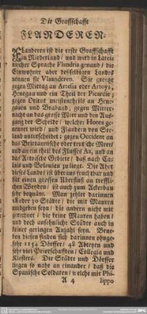 Die Graffschafft Flanderen