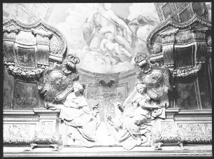 Berlin, Schloss, Paradekammern, Rote Samtkammer, von Andreas Schlüter, Teil der Deckenkehlung, R.: 790.