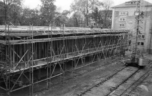 Richtfest für den Neubau der Badischen Landesbibliothek am Nymphengarten.