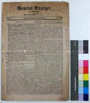 Tageszeitung General-Anzeiger für Deutschland, Nr. 352