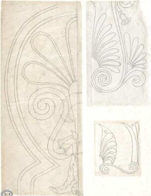 Lange, Ludwig; Lange - Archiv: I.2 Griechisch-römischer Stil - verschiedene Ornamente (Details)