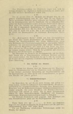 VI. Schlußbestimmungen