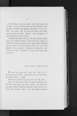 Bonn, den 21. Februar 1904