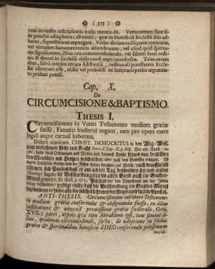 Cap. X. De Circumcisione & Baptismo.
