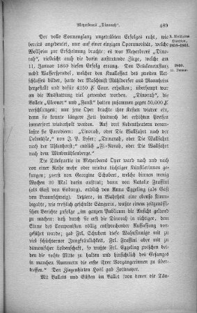 Meyerbeers "Dinorah".