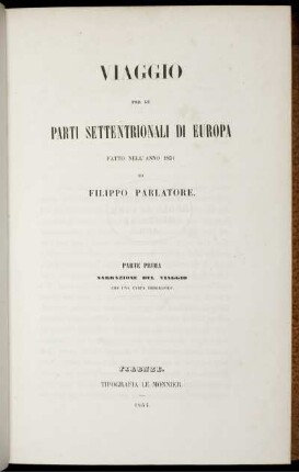 Pt. 1: Viaggio per le parti settentrionali di Europa. Pt. 1
