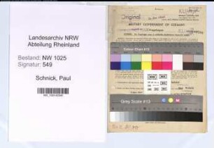 Entnazifizierung Paul Schnick , geb. 05.05.1890 (Bankbeamter)