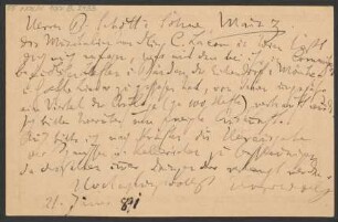 Brief an B. Schott's Söhne : 21.01.1891