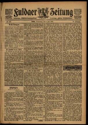 Ausgabe vom Donnerstag, den 09. Juli 1903.