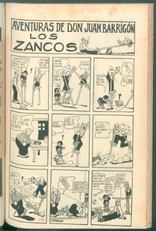 Aventuras de don Juan Barrigón : Los zancos