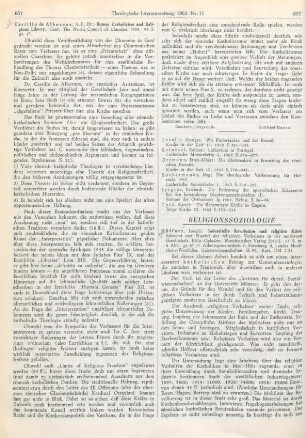 852-854 [Rezension] Höffner, Joseph, Industrielle Revolution und religiöse Krise